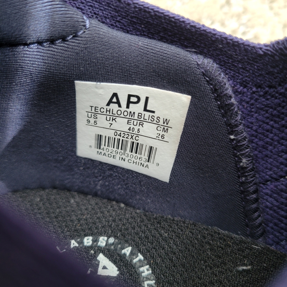 APL Women's Slip-On Athletic Sneakers in White, Navy & Beige - Picture 5 of 6